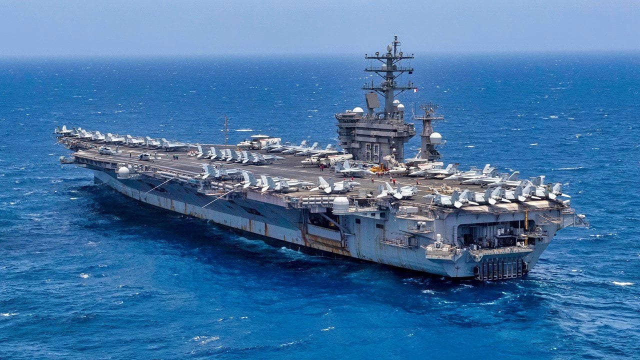 The Navy's USS Dwight D. Eisenhower Aircraft Carrier Is A Floating Air ...